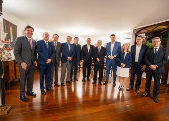 ORLEANS BRANDÃO RECEBE APOIO DA CUPULA DO MDB EM JANTAR OFERECIDO POR JOSÉ SARNEY EM BRASÍLIA