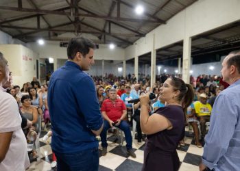 EM RIACHÃO ORLEANS BRANDÃO RECEBE APOIO DA PREFEITA PAULA COELHO E DEFENDE CONTINUIDADE DO MUNICIPALISMA